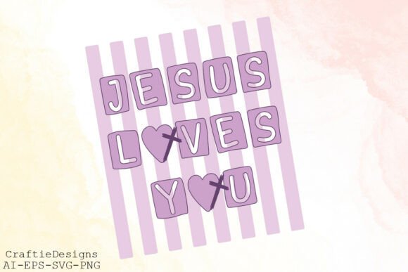 Jesus Loves You SVG: Cute Christian T-Shirt Designs