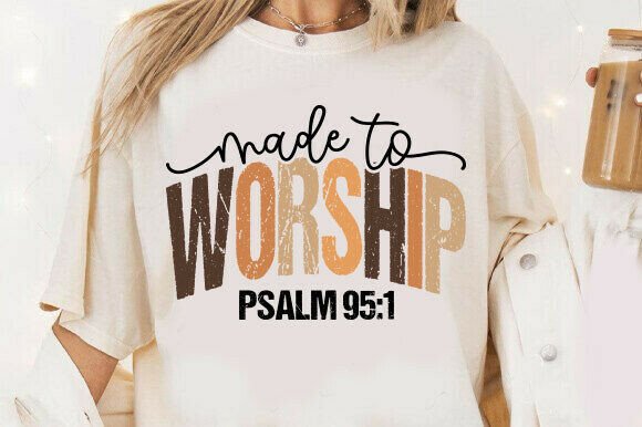 Made to Worship SVG: Retro Christian T-Shirt Designs