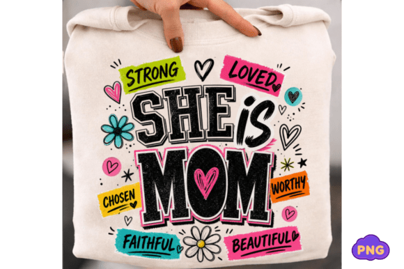 She is Mom PNG, Christian Mothers Day PNG — T-Shirt Designs