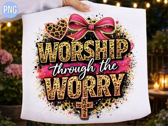 Worship Through the Worry Christian PNG